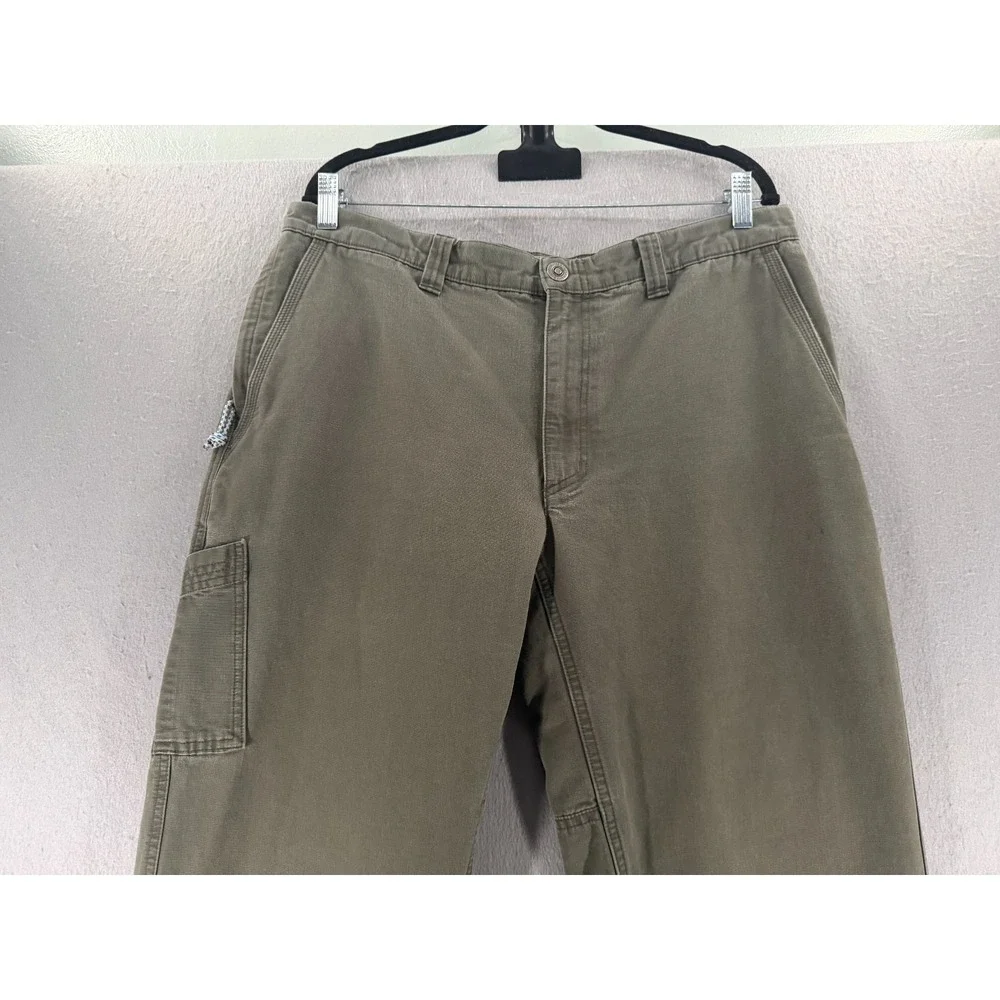 Columbia ROC Canvas Pants 35x30 Green Utility Outdoor Hiking Gorpcore READ‎